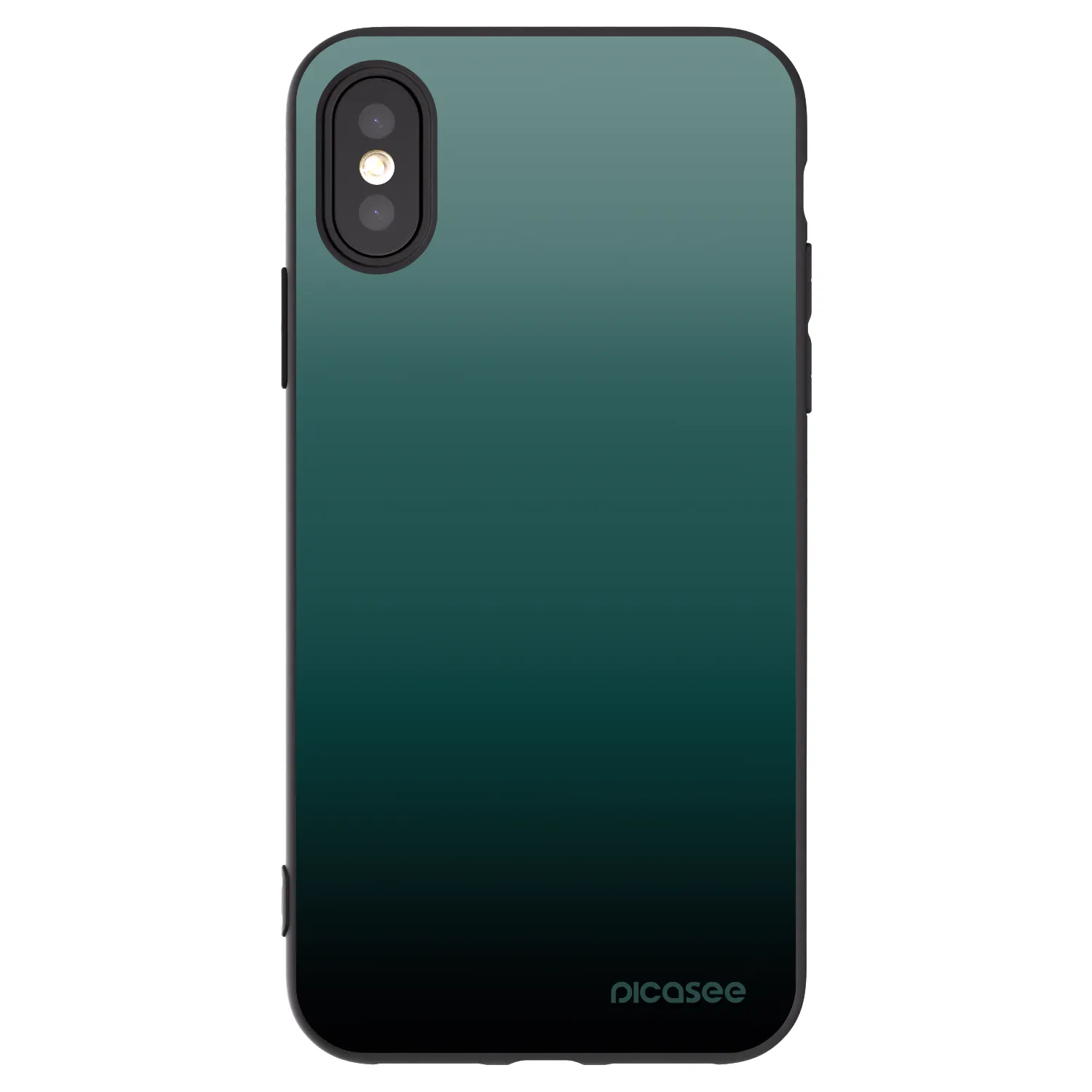 Picasee fekete szilikon tok az alábbi mobiltelefonokra Apple iPhone X/XS - Verdant Fade