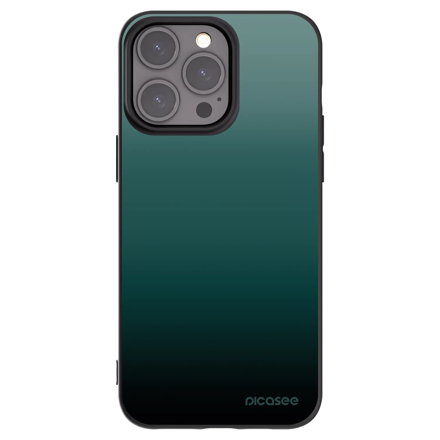 Picasee fekete szilikon tok az alábbi mobiltelefonokra Apple iPhone 15 Pro Max - Verdant Fade