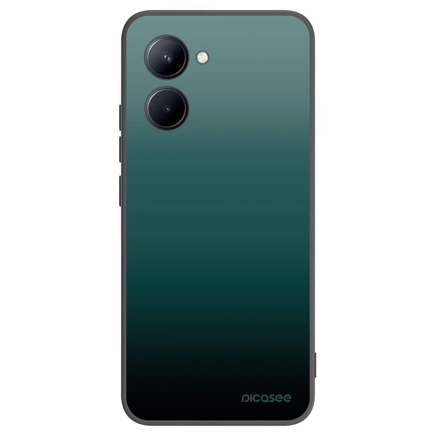 Picasee fekete szilikon tok az alábbi mobiltelefonokra Realme C33 (2023) - Verdant Fade