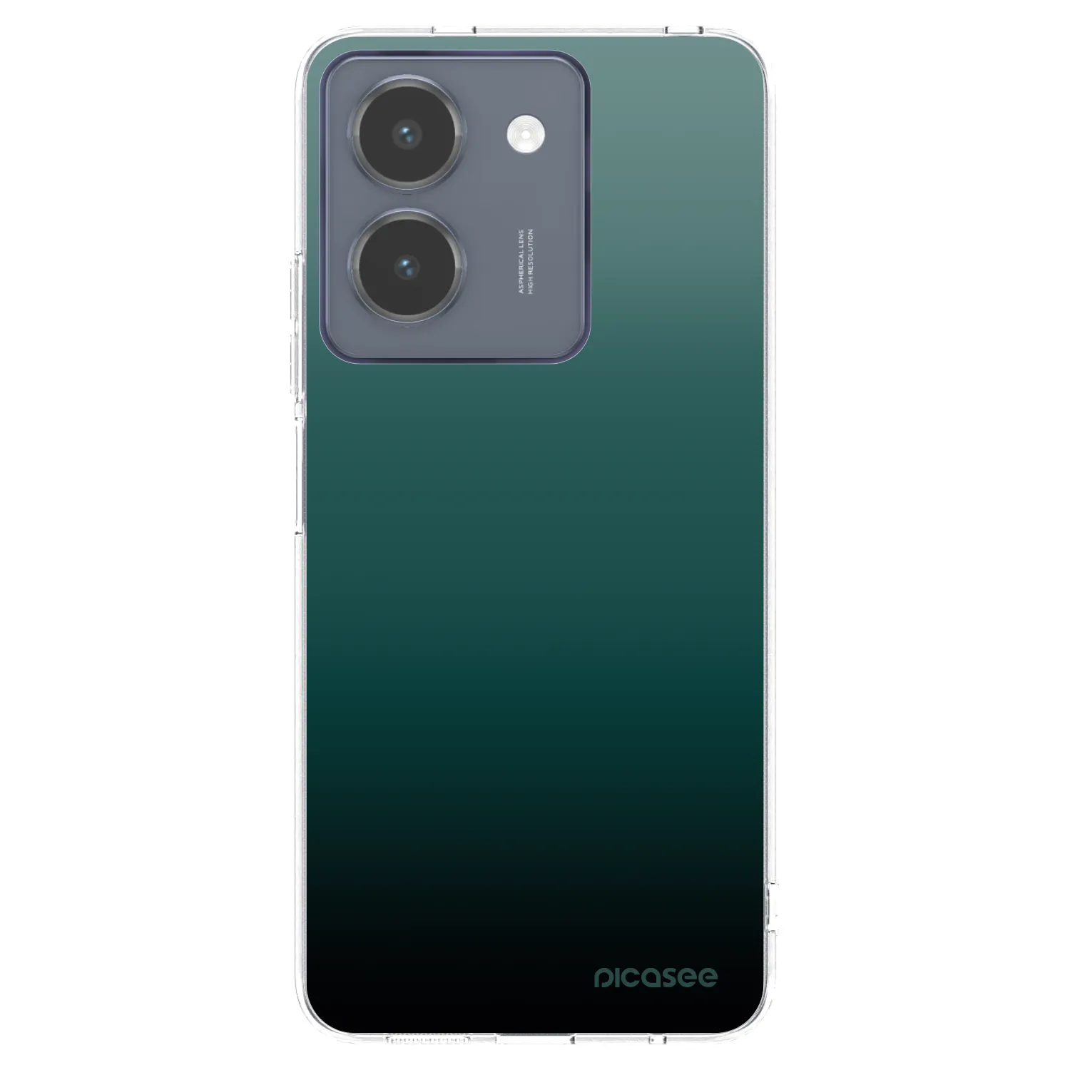Picasee átlátszó szilikon tok az alábbi mobiltelefonokra Vivo Y36 4G - Verdant Fade