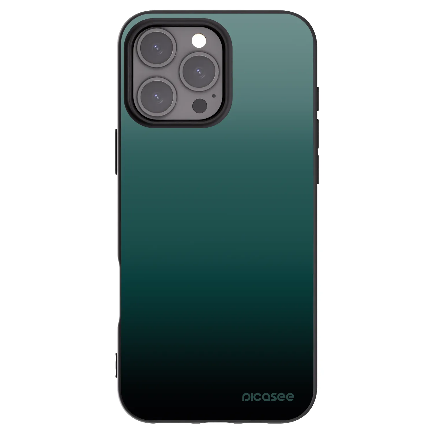 Picasee fekete szilikon tok az alábbi mobiltelefonokra Apple iPhone 16 Pro Max - Verdant Fade