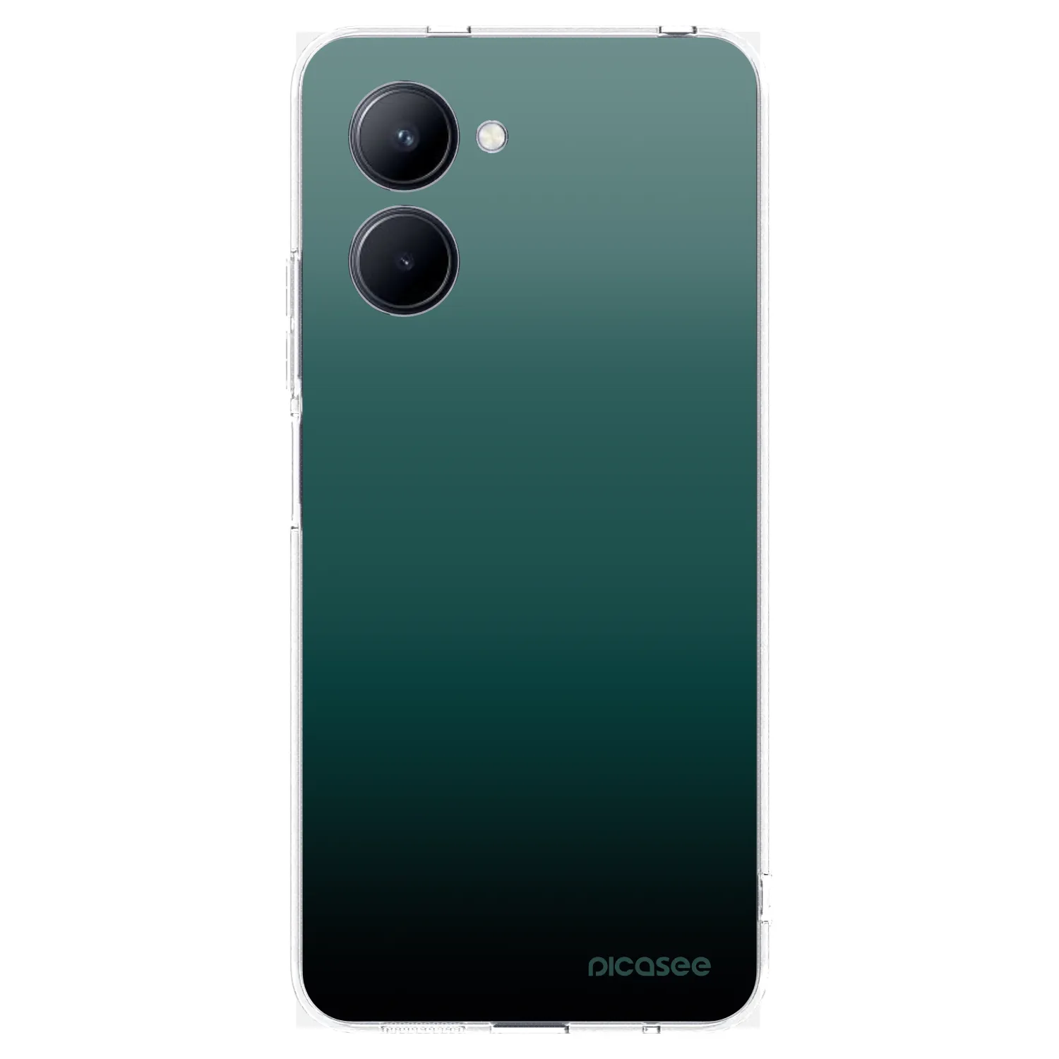 Picasee átlátszó szilikon tok az alábbi mobiltelefonokra Realme C33 (2023) - Verdant Fade