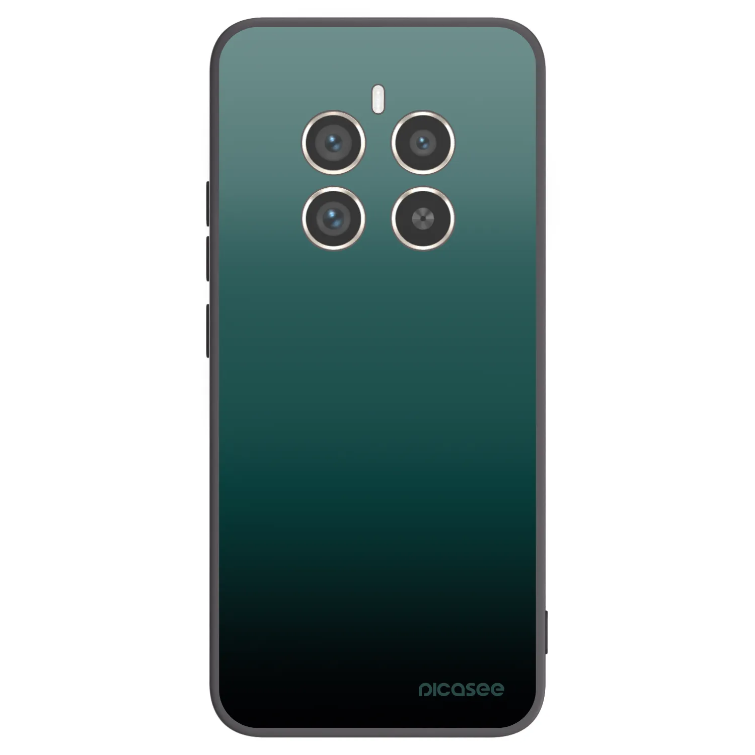 Picasee fekete szilikon tok az alábbi mobiltelefonokra Realme 12 Pro 5G - Verdant Fade