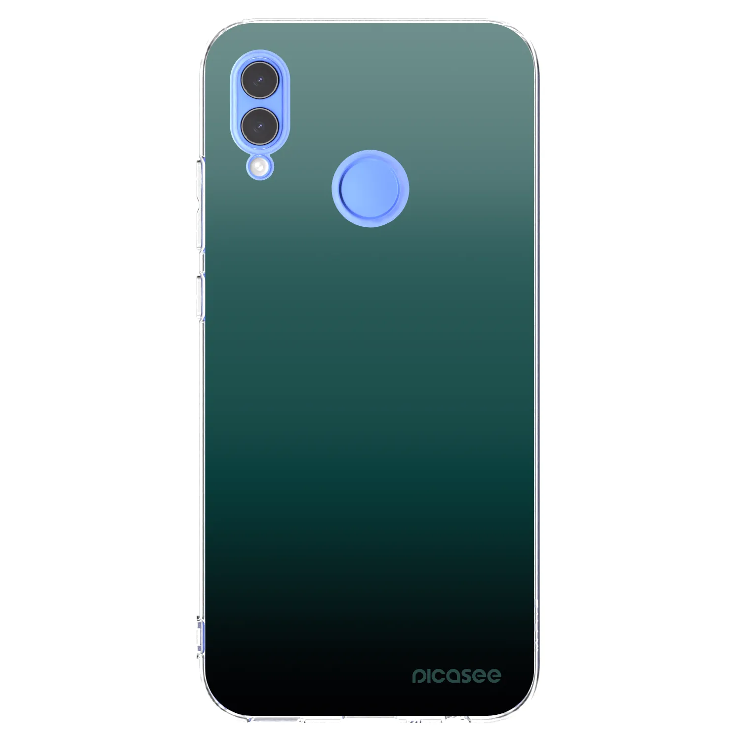 Picasee átlátszó szilikon tok az alábbi mobiltelefonokra Huawei P Smart 2019 - Verdant Fade
