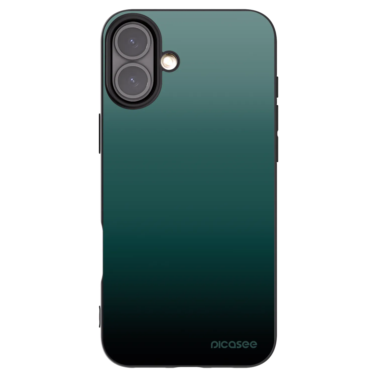 Picasee fekete szilikon tok az alábbi mobiltelefonokra Apple iPhone 16 Plus - Verdant Fade
