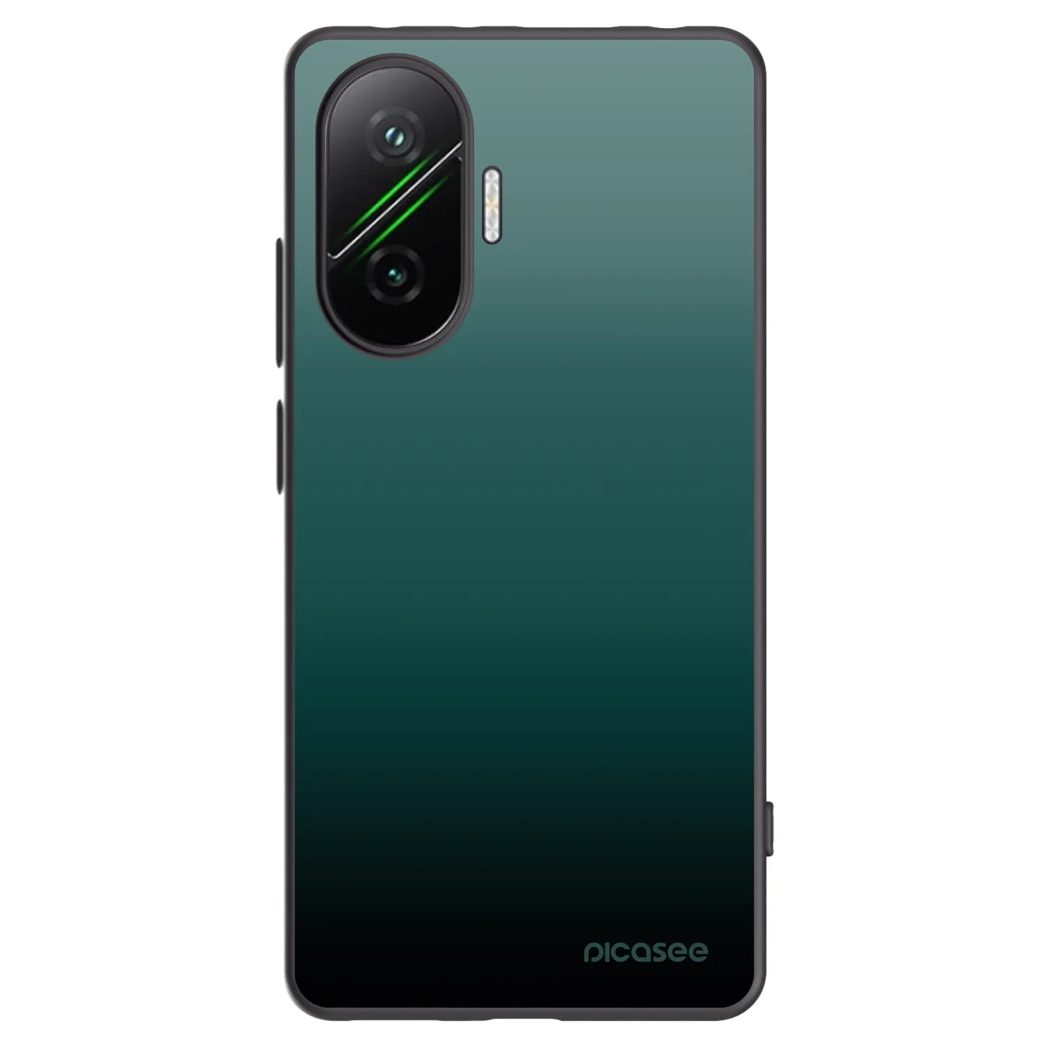 Picasee fekete szilikon tok az alábbi mobiltelefonokra Xiaomi Poco F7 5G - Verdant Fade