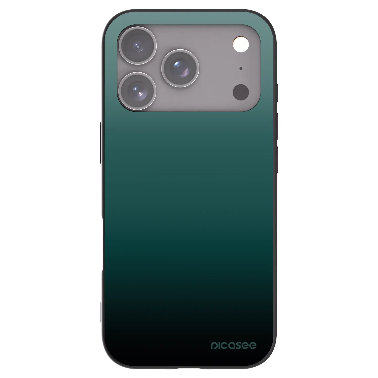 Picasee fekete szilikon tok az alábbi mobiltelefonokra Apple iPhone 17 Pro - Verdant Fade