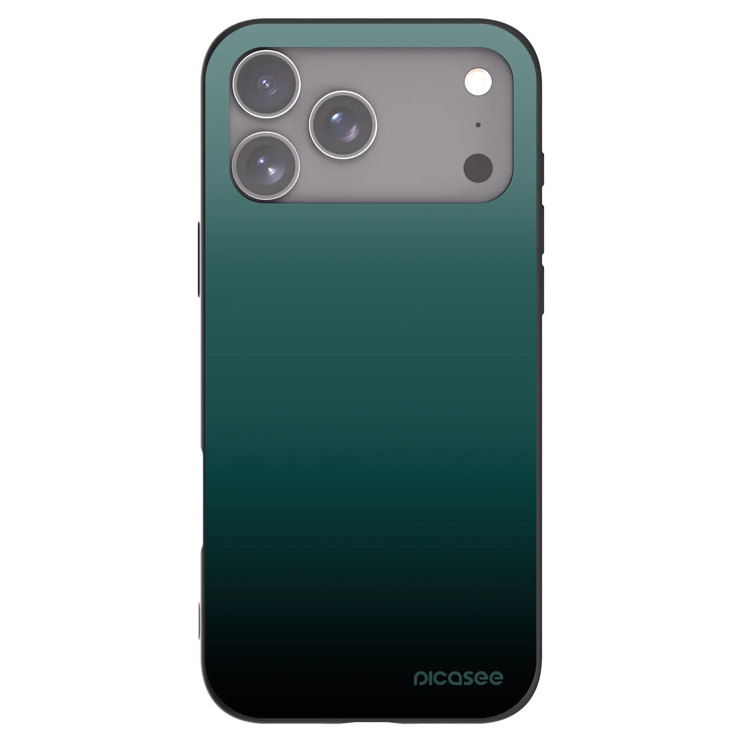 Picasee fekete szilikon tok az alábbi mobiltelefonokra Apple iPhone 17 Pro Max - Verdant Fade