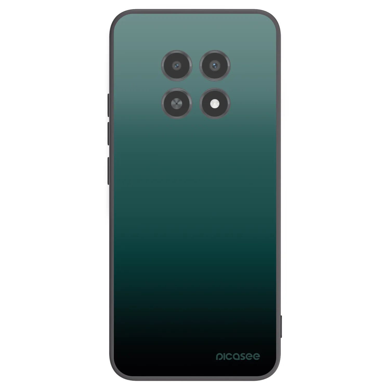 Picasee fekete szilikon tok az alábbi mobiltelefonokra Realme 12X - Verdant Fade