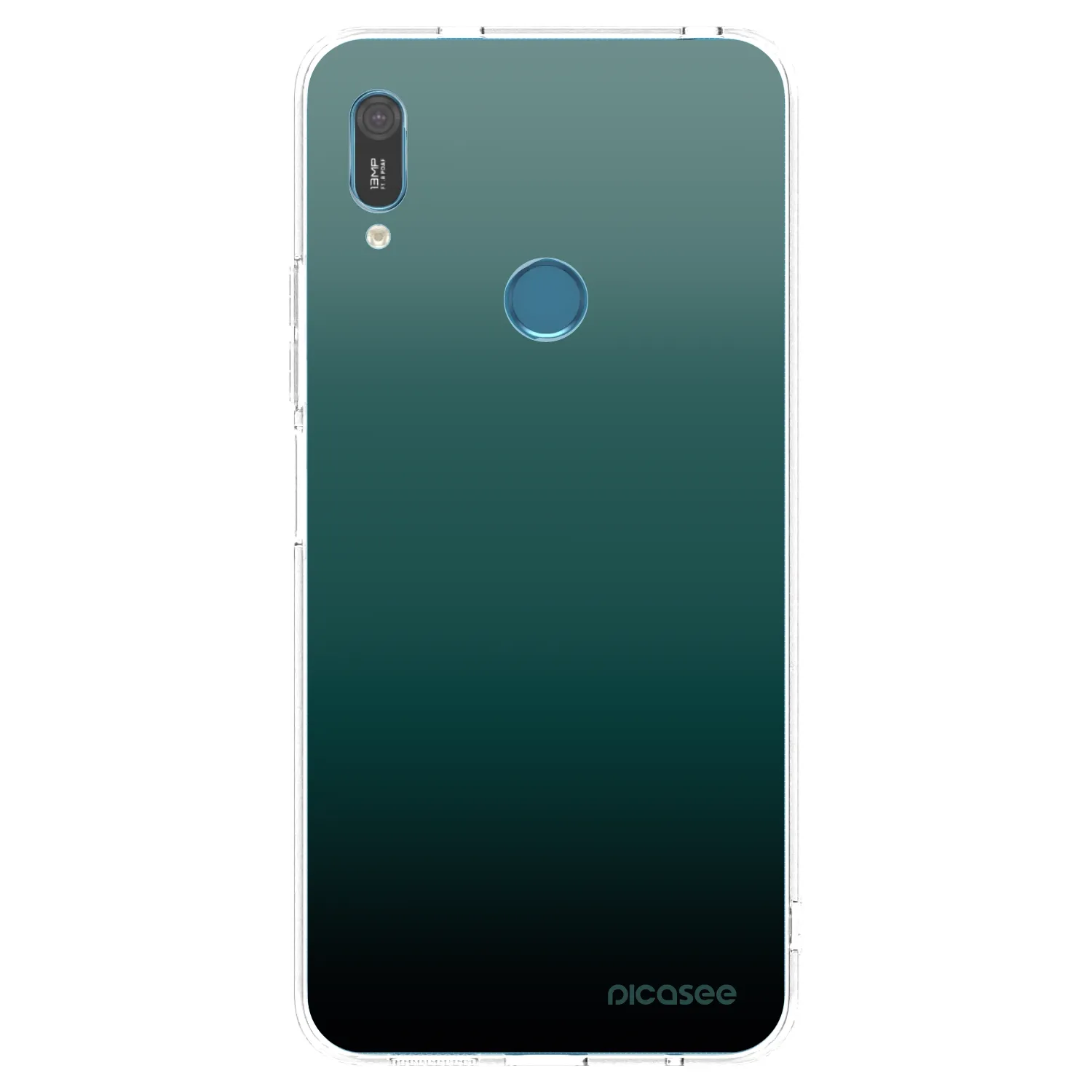 Picasee átlátszó szilikon tok az alábbi mobiltelefonokra Huawei Y6 2019 - Verdant Fade