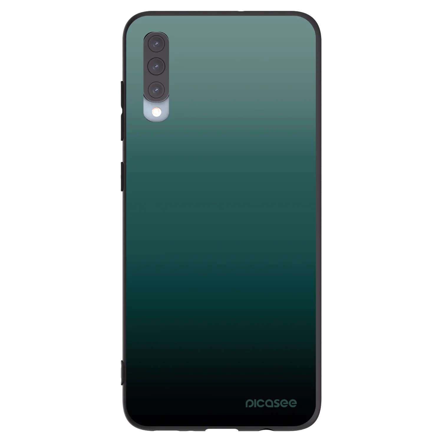 Picasee fekete szilikon tok az alábbi mobiltelefonokra Samsung Galaxy A70 A705F - Verdant Fade