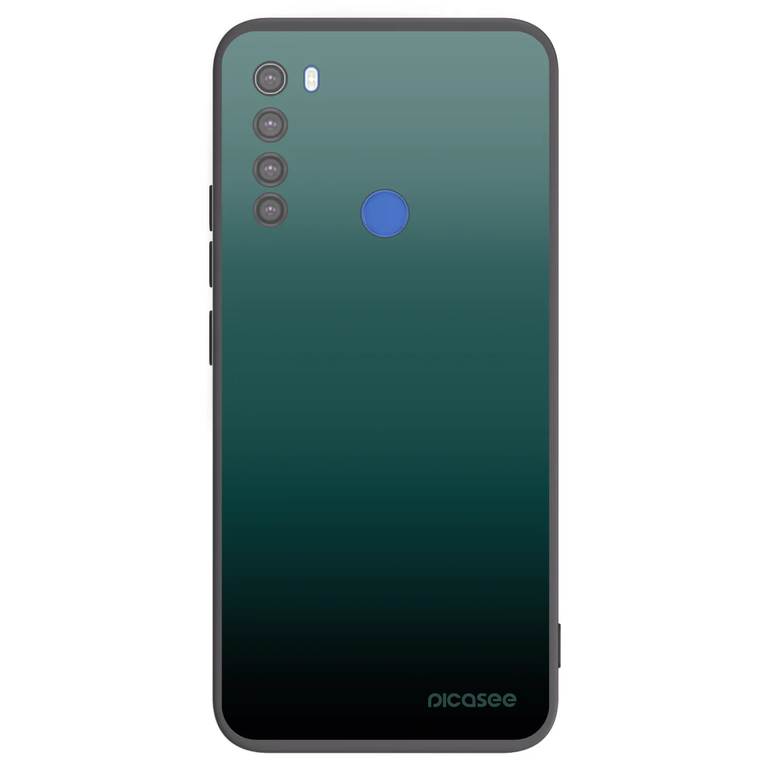 Picasee fekete szilikon tok az alábbi mobiltelefonokra Xiaomi Redmi Note 8T - Verdant Fade
