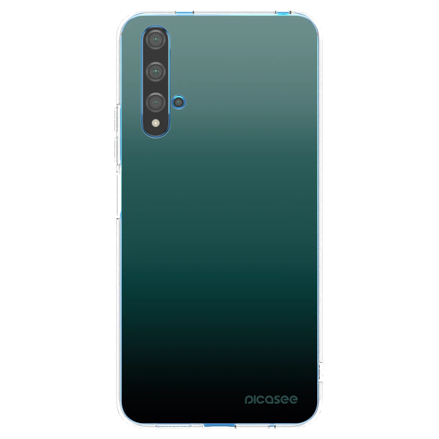 Picasee átlátszó szilikon tok az alábbi mobiltelefonokra Huawei Nova 5T - Verdant Fade