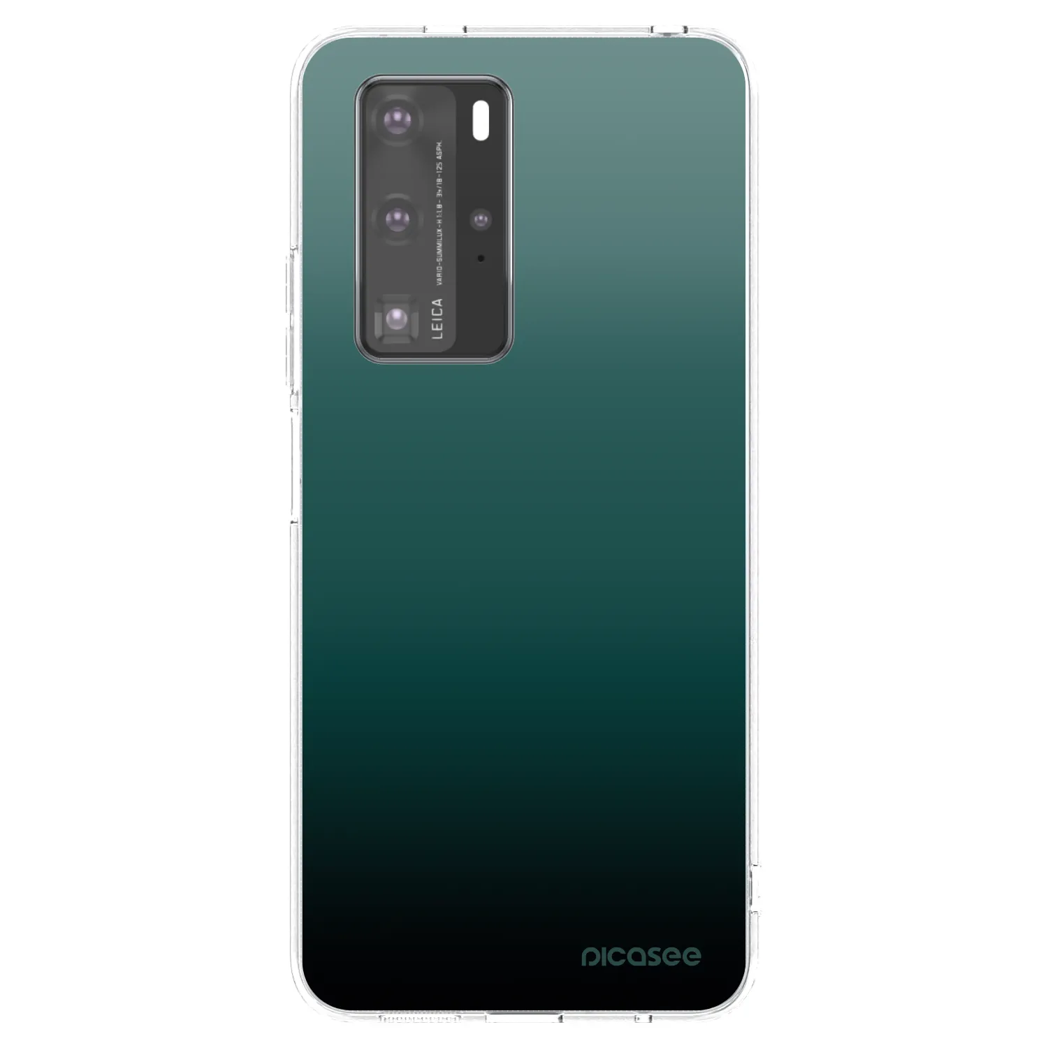 Picasee átlátszó szilikon tok az alábbi mobiltelefonokra Huawei P40 Pro - Verdant Fade