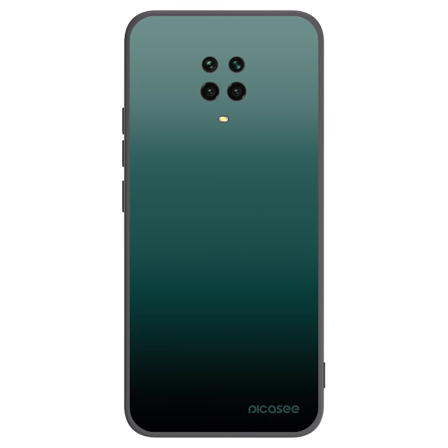 Picasee fekete szilikon tok az alábbi mobiltelefonokra Xiaomi Redmi Note 9 Pro - Verdant Fade
