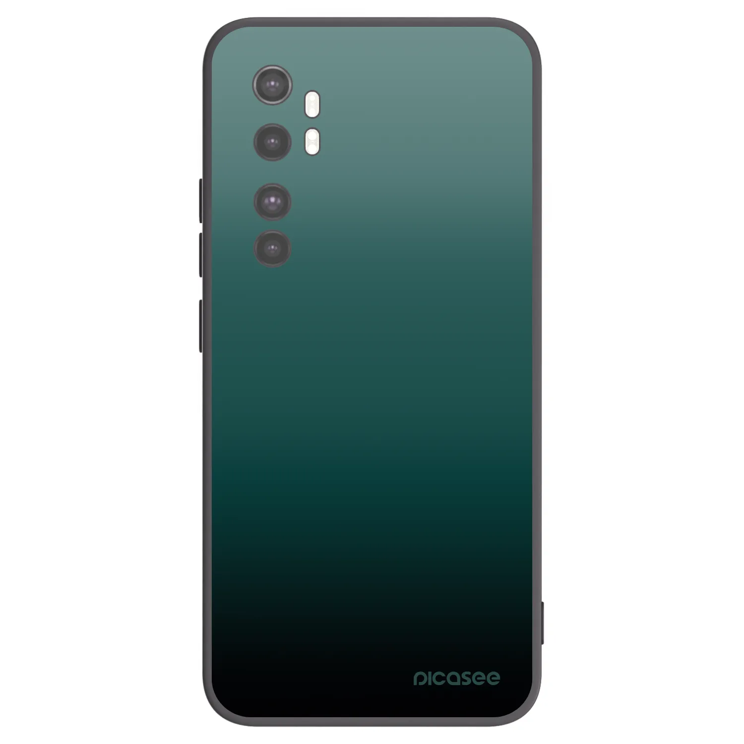 Picasee fekete szilikon tok az alábbi mobiltelefonokra Xiaomi Mi Note 10 Lite - Verdant Fade