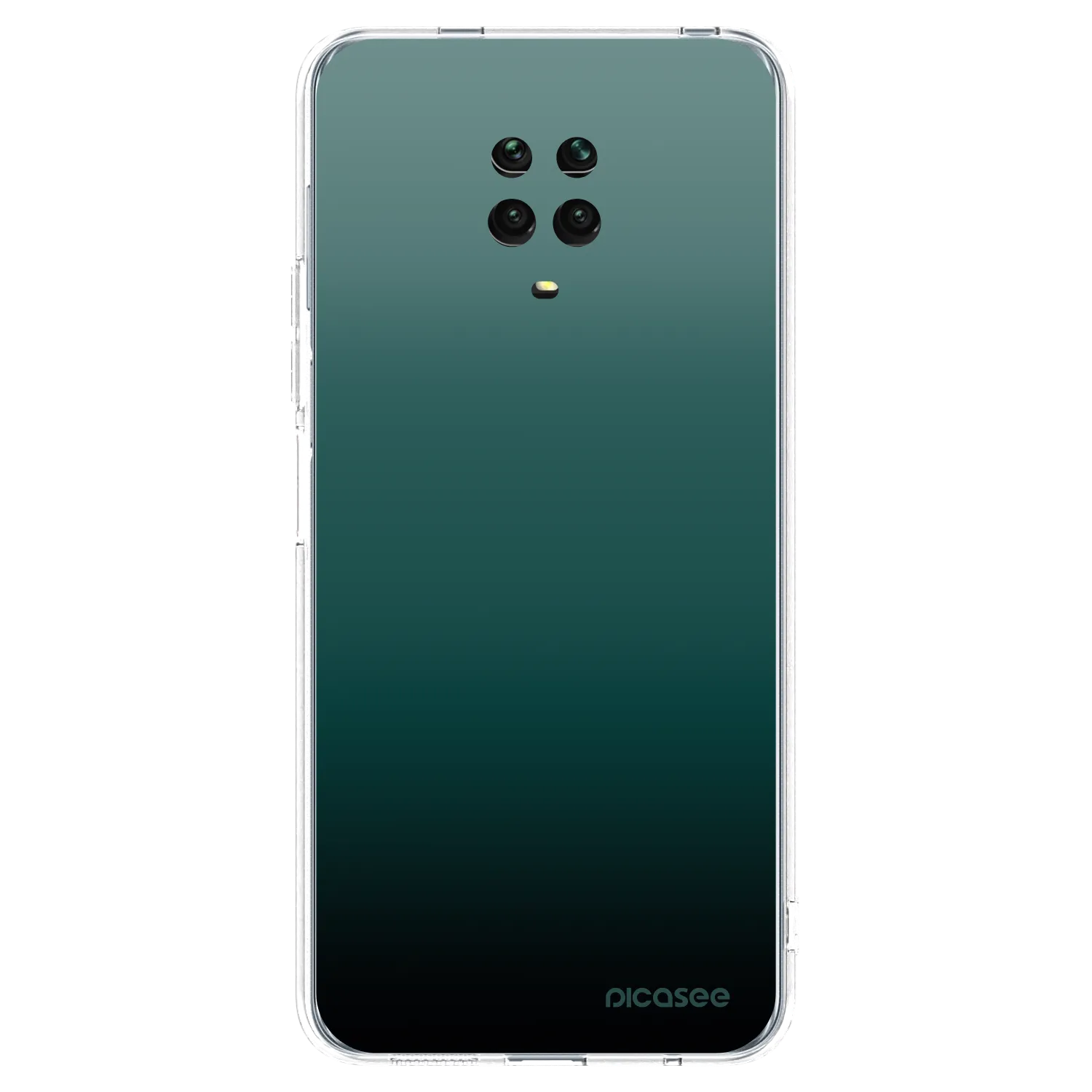 Picasee átlátszó szilikon tok az alábbi mobiltelefonokra Xiaomi Redmi Note 9S - Verdant Fade