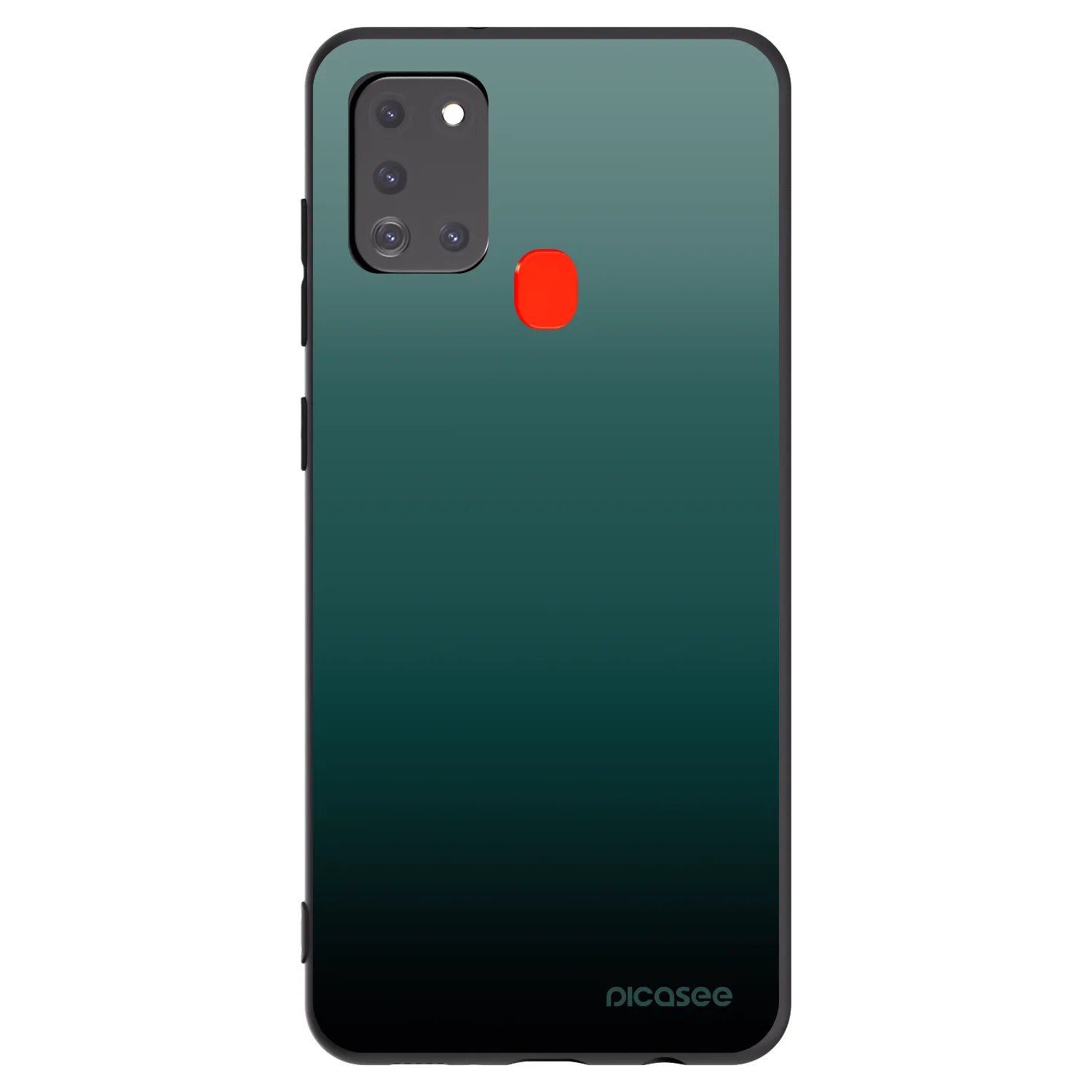 Picasee fekete szilikon tok az alábbi mobiltelefonokra Samsung Galaxy A21s - Verdant Fade