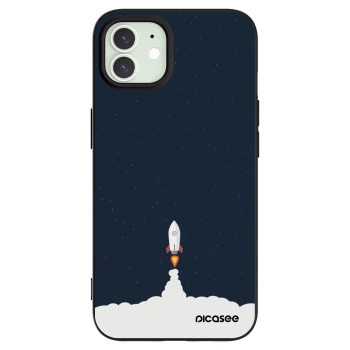 Picasee fekete szilikon tok az alábbi mobiltelefonokra Apple iPhone 12 - Astronaut 2