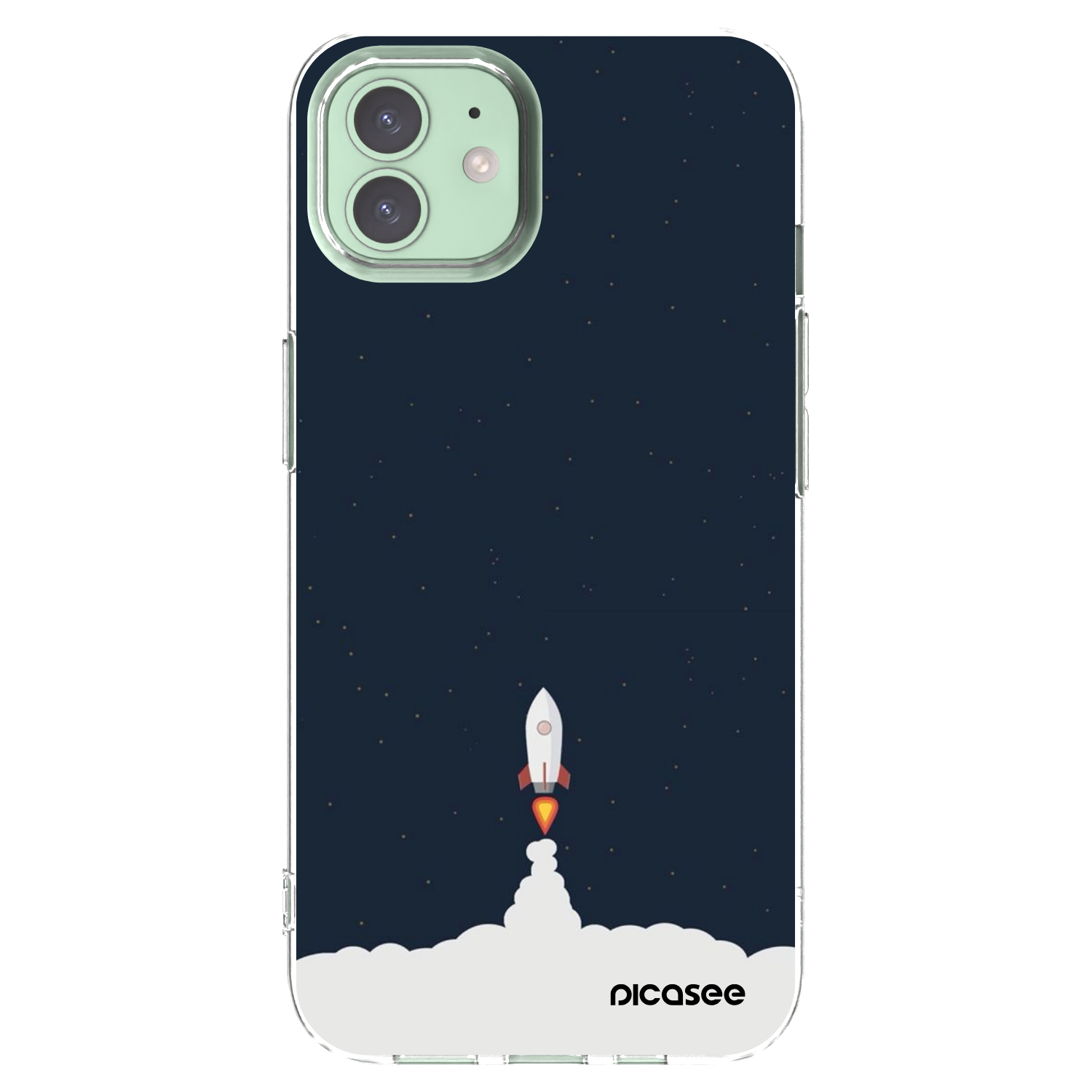 Picasee átlátszó szilikon tok az alábbi mobiltelefonokra Apple iPhone 12 - Astronaut 2
