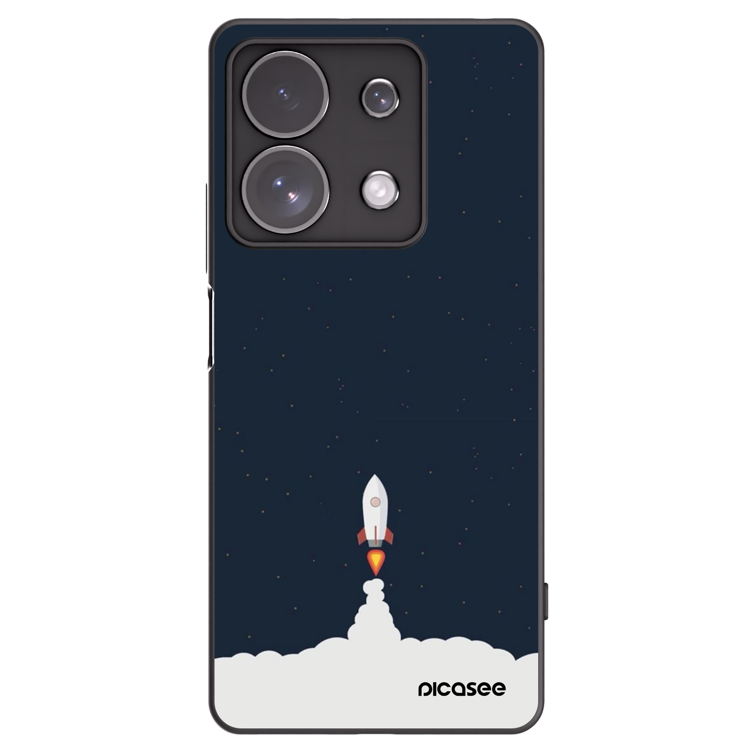 Picasee fekete szilikon tok az alábbi mobiltelefonokra Xiaomi Redmi Note 13 Pro 4G - Astronaut 2