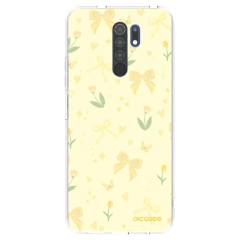 Picasee átlátszó szilikon tok az alábbi mobiltelefonokra Xiaomi Redmi 9 - Honey Blossom