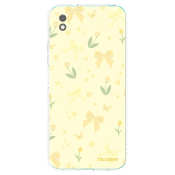 Picasee fekete szilikon tok az alábbi mobiltelefonokra Xiaomi Redmi 9A - Honey Blossom