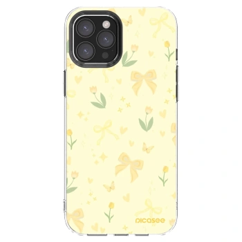 Picasee átlátszó szilikon tok az alábbi mobiltelefonokra Apple iPhone 12 Pro Max - Honey Blossom