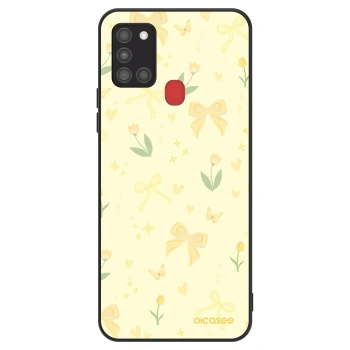 Szilikon tok erre a típusra Samsung Galaxy A21s - Honey Blossom