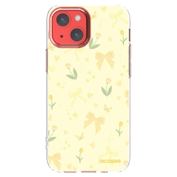Picasee átlátszó szilikon tok az alábbi mobiltelefonokra Apple iPhone 13 mini - Honey Blossom