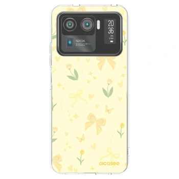 Picasee átlátszó szilikon tok az alábbi mobiltelefonokra Xiaomi Mi 11 Ultra - Honey Blossom