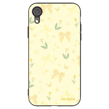 Picasee fekete szilikon tok az alábbi mobiltelefonokra Apple iPhone XR - Honey Blossom