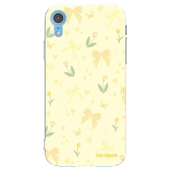Picasee átlátszó szilikon tok az alábbi mobiltelefonokra Apple iPhone XR - Honey Blossom