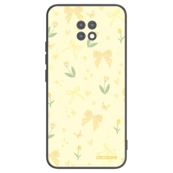 Picasee fekete szilikon tok az alábbi mobiltelefonokra Xiaomi Redmi Note 9T - Honey Blossom