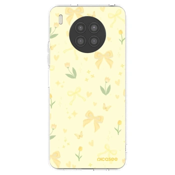 Picasee átlátszó szilikon tok az alábbi mobiltelefonokra Huawei Nova 8i - Honey Blossom