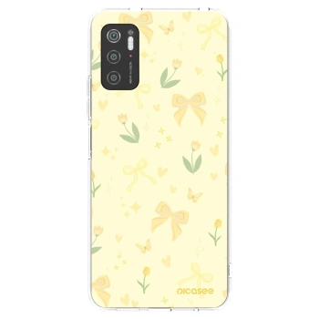 Picasee átlátszó szilikon tok az alábbi mobiltelefonokra Xiaomi Poco M3 Pro 5G - Honey Blossom