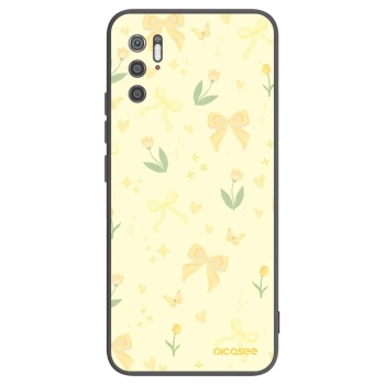 Picasee fekete szilikon tok az alábbi mobiltelefonokra Xiaomi Poco M3 Pro 5G - Honey Blossom
