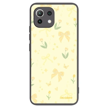 Picasee fekete szilikon tok az alábbi mobiltelefonokra Xiaomi 11 Lite 5G NE - Honey Blossom