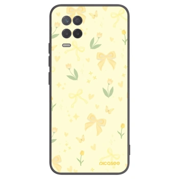 Picasee fekete szilikon tok az alábbi mobiltelefonokra Realme 8 5G - Honey Blossom