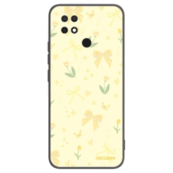 Picasee fekete szilikon tok az alábbi mobiltelefonokra Xiaomi Redmi 10C - Honey Blossom