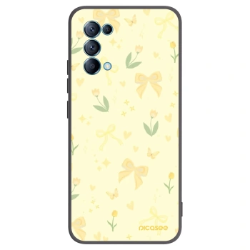 Picasee fekete szilikon tok az alábbi mobiltelefonokra OPPO A16s - Honey Blossom