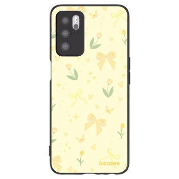 Picasee fekete szilikon tok az alábbi mobiltelefonokra OPPO A16s - Honey Blossom