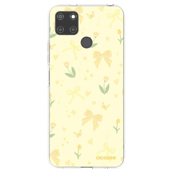 Picasee átlátszó szilikon tok az alábbi mobiltelefonokra Realme C21Y - Honey Blossom