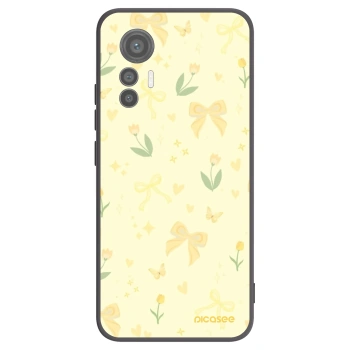 Picasee fekete szilikon tok az alábbi mobiltelefonokra Xiaomi 12 Lite - Honey Blossom