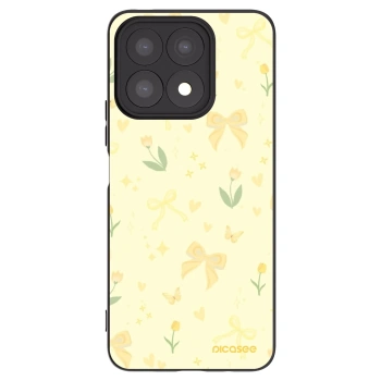 Picasee fekete szilikon tok az alábbi mobiltelefonokra Honor X8a - Honey Blossom