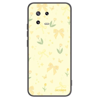 Picasee fekete szilikon tok az alábbi mobiltelefonokra Xiaomi 13 Pro - Honey Blossom