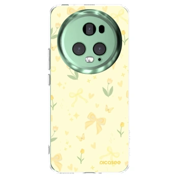 Picasee átlátszó szilikon tok az alábbi mobiltelefonokra Honor Magic5 Pro - Honey Blossom