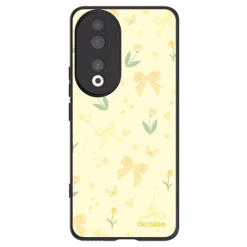Picasee fekete szilikon tok az alábbi mobiltelefonokra Honor 90 5G - Honey Blossom