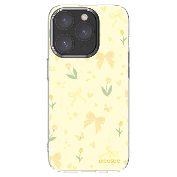 Picasee átlátszó szilikon tok az alábbi mobiltelefonokra Apple iPhone 15 Pro - Honey Blossom