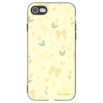 Picasee fekete szilikon tok az alábbi mobiltelefonokra Apple iPhone 7 - Honey Blossom